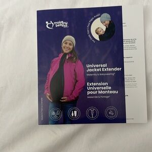 Makemybellyfit jacket extender for pregnancy and baby wearing